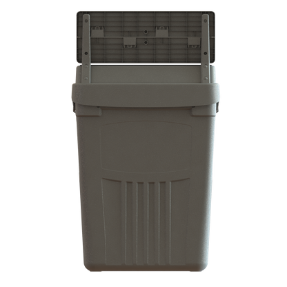 Durable 50-gallon Flex E bin with 1 stream. Ideal for waste diversion, indoor facilities, and scalable recycling programs.