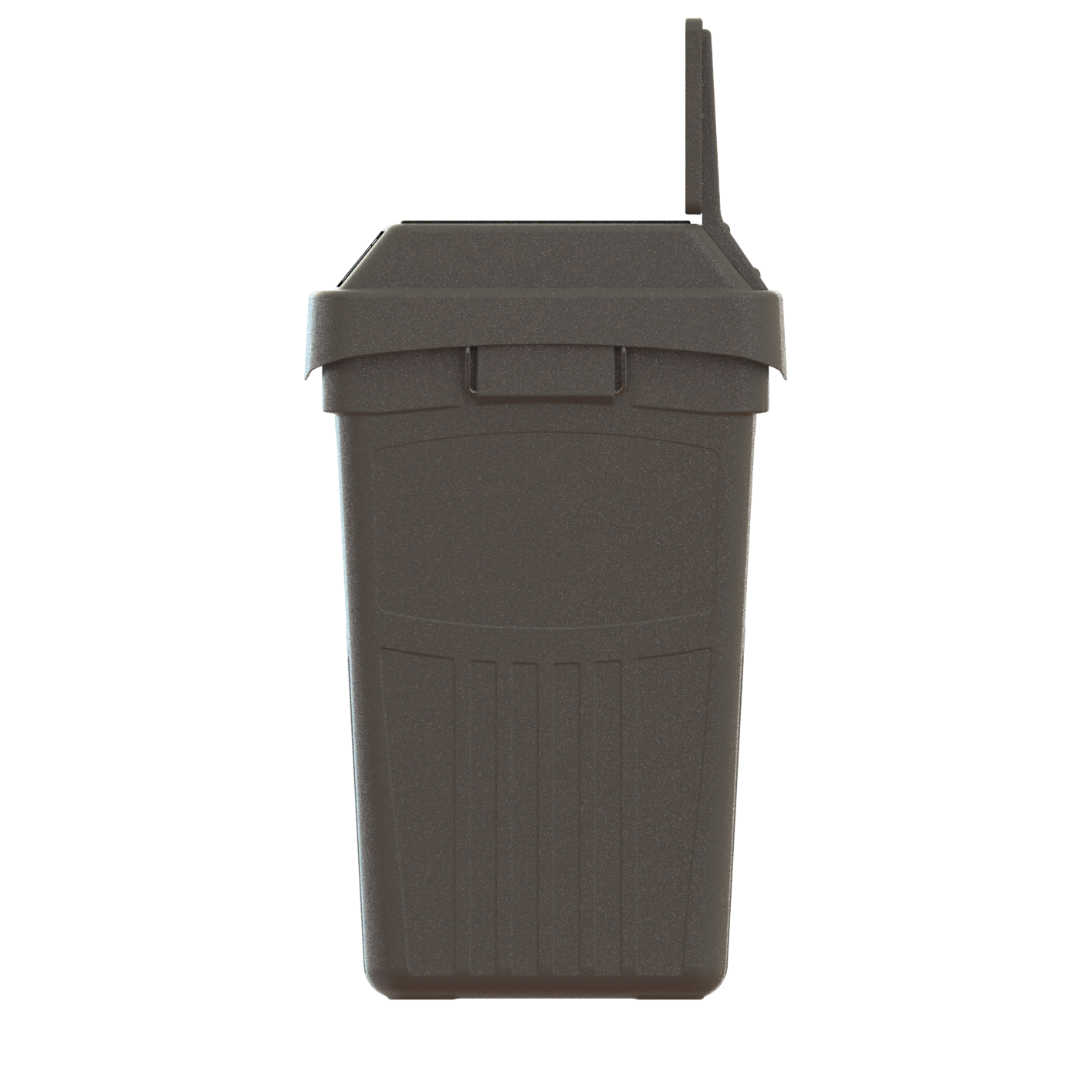 Flex E™ 2-Stream Waste + Recycling Bin – Grey – With Backboard – 50 Gallon