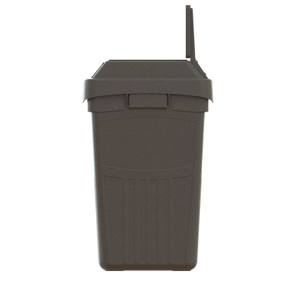 Flex E™ 2-Stream Waste + Recycling Bin – Grey – With Backboard – 50 Gallon