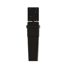 LeanStream 1-stream waste container in black, compact indoor recycling and waste bin, with backboard