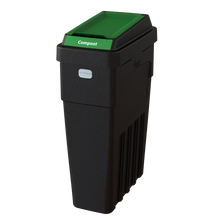 LeanStream™ 1-Stream Waste Container – Black – No Backboard – 23 Gallon