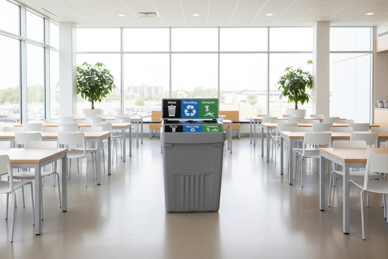 Flex E 3-Stream in cafeteria